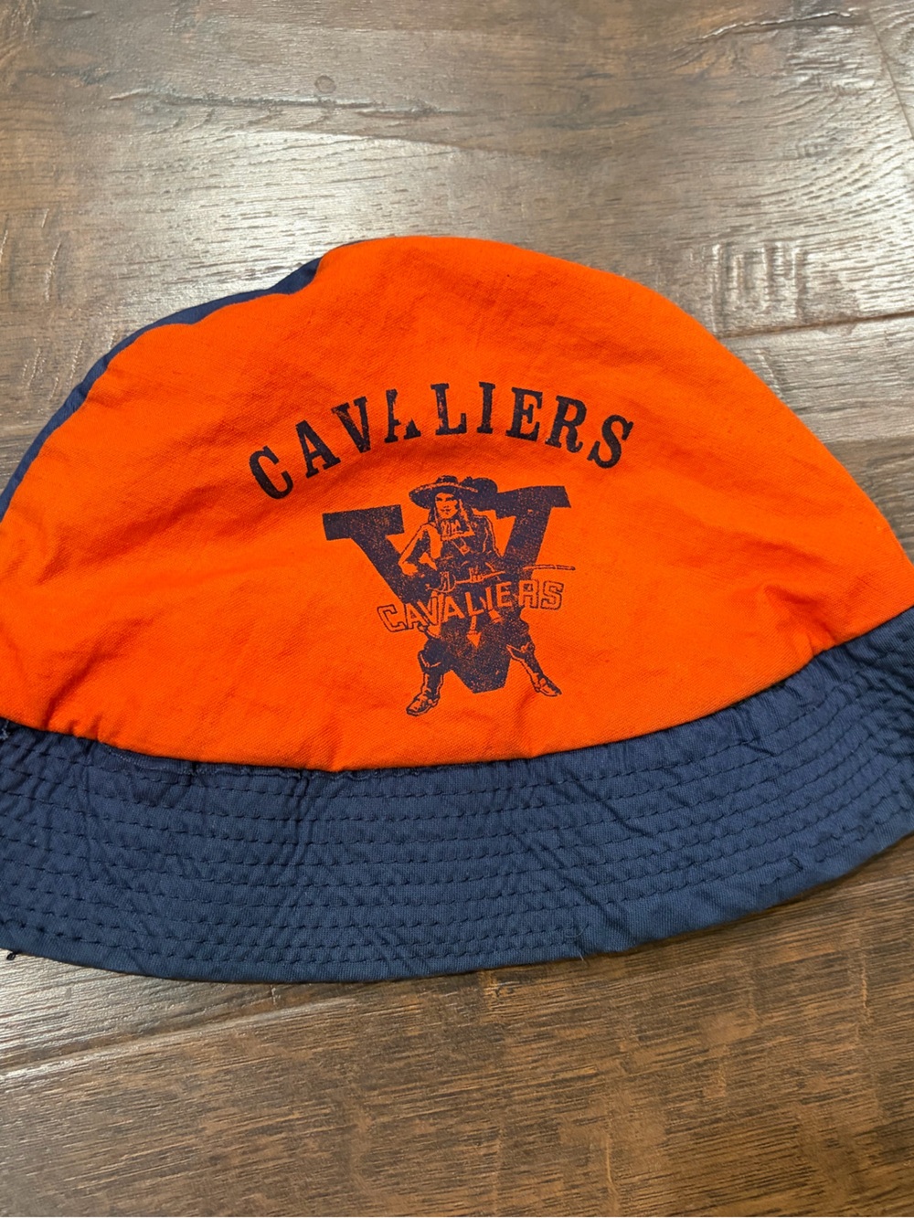 70s/80s University of Virginia UVA Cavaliers Bucket Hat RARE "Serious Cavalier"
